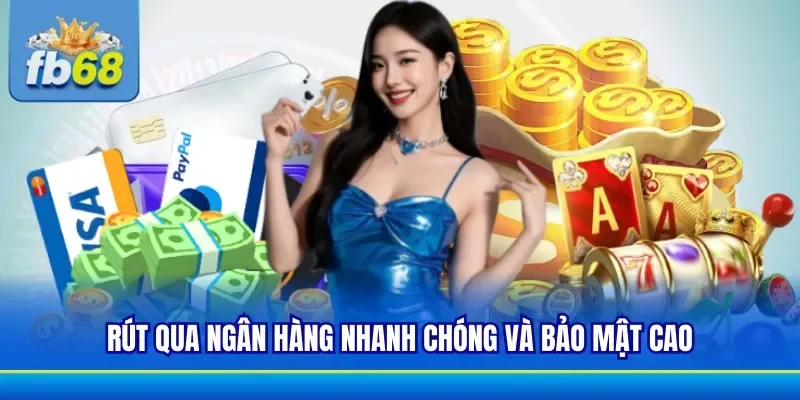 Phương thức rút qua ngân hàng có tính bảo mật
